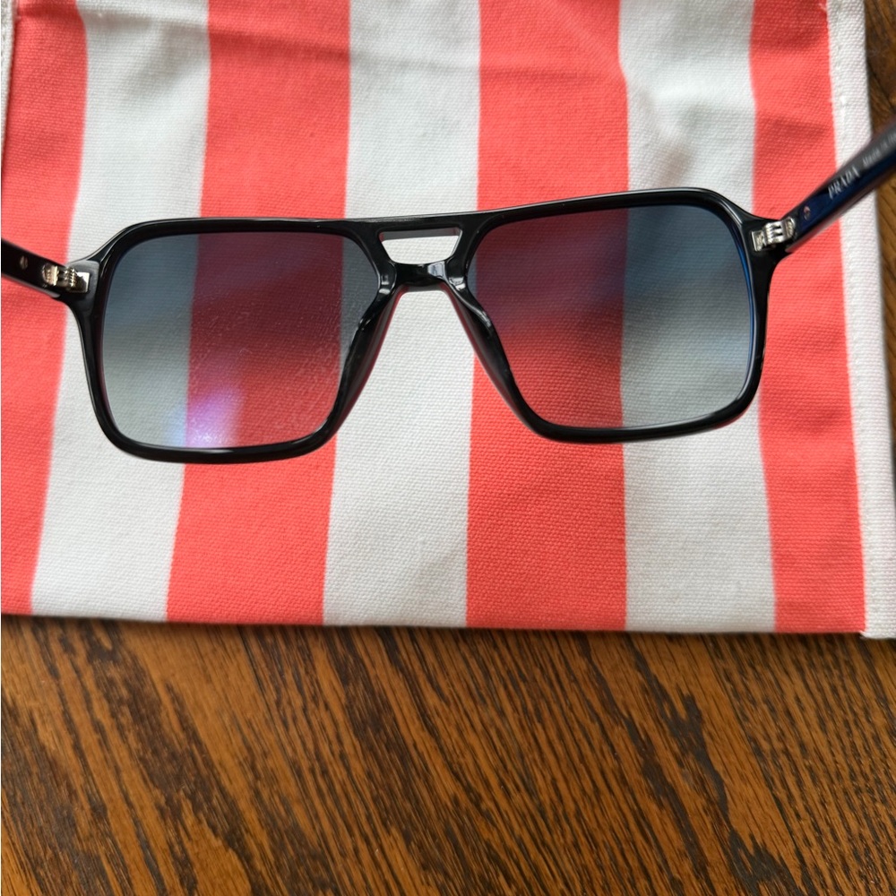 Prada PR 20-YS 5517 Black Sunglasses with Gradient Gray Lenses - Picture 3 of 11